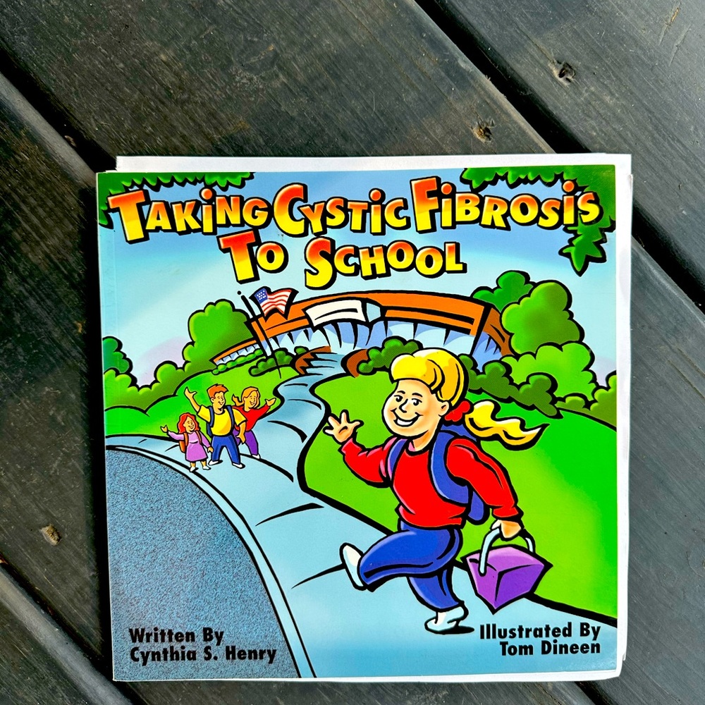 Taking Cystic Fibrosis to School BOOK! Excellent resource. Book spine damage